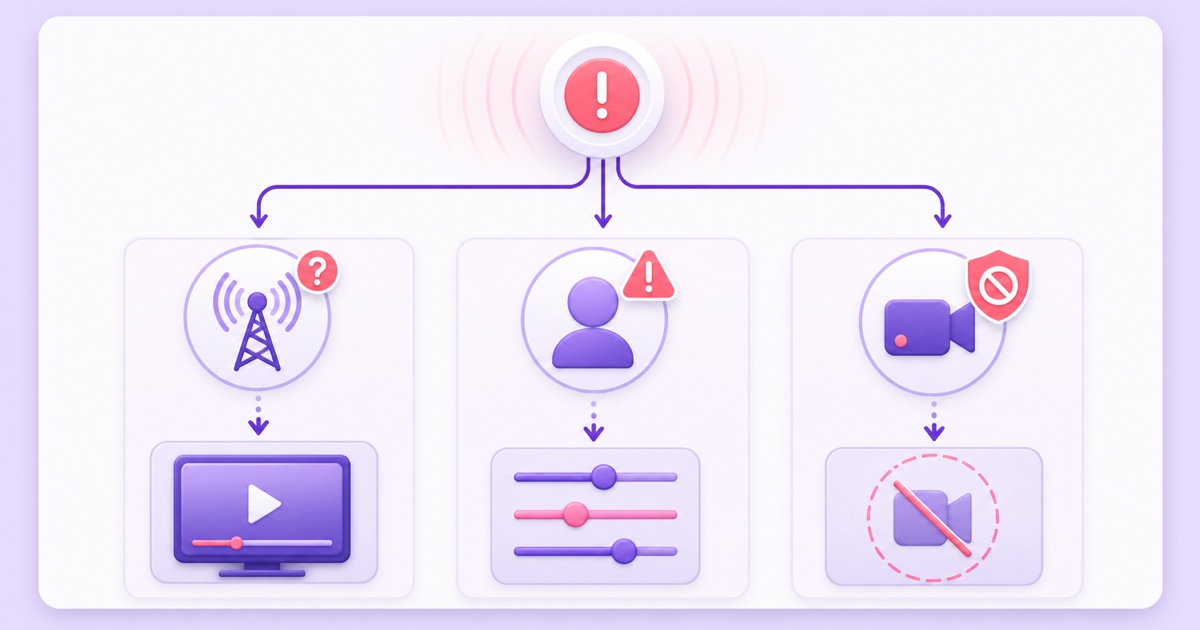 Three-path triage for a leaked stream key, compromised account, or platform restriction
