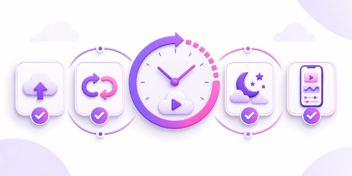 Four-part 24-hour trial checklist covering upload, loop seam, overnight stability, and phone dashboard testing