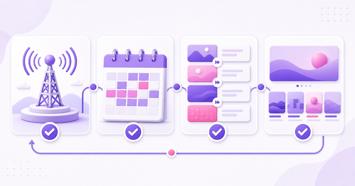 Four practical levers for a stable scheduled and well-structured always-on channel